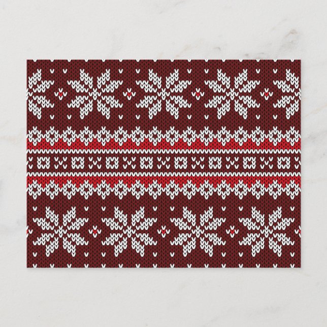 Holiday Fair Isle Knit Pattern (Front)
