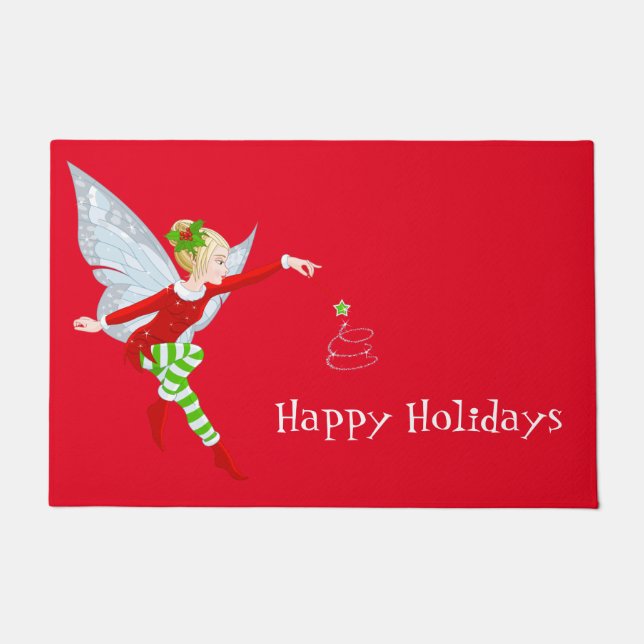 Holiday Fairy Doormat (Front)