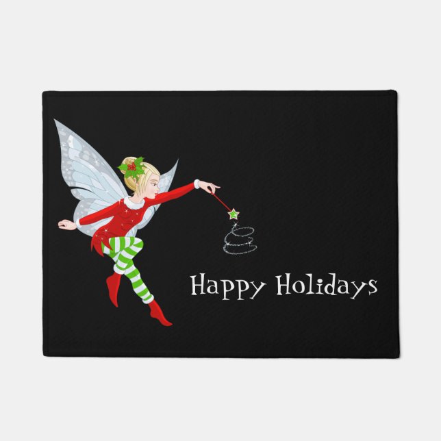 Holiday Fairy Doormat (Front)