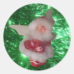 Holiday Fairy Round Stickers