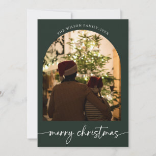 Holiday family Merry Christmas Greeting card