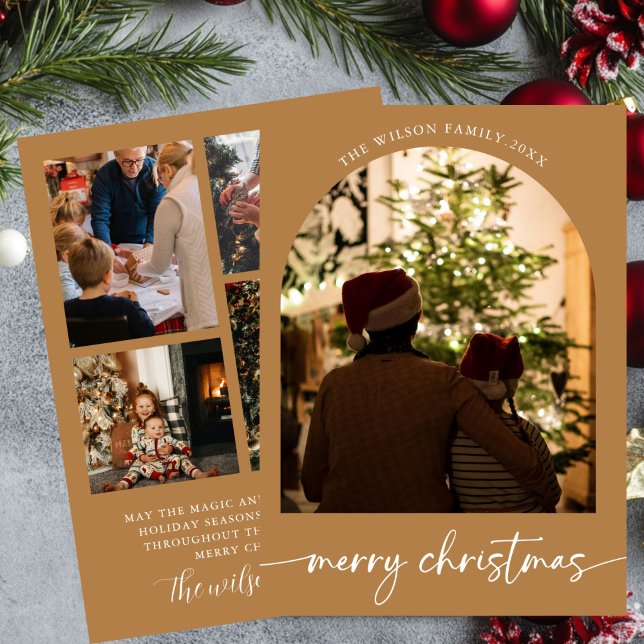 Holiday family Merry Christmas Greeting card (Creator Uploaded)