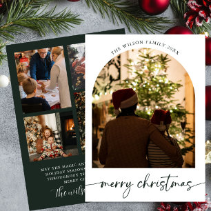 Holiday family Merry Christmas Greeting card