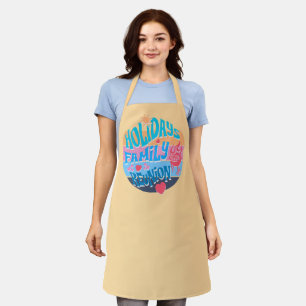 Holiday Family Reunion Summer BBQ Retro Sunset Des Apron