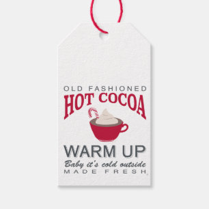holiday farmhouse hot cocoa gift tags