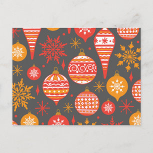 Holiday Faux Knit Pattern Christmas Personalised Postcard
