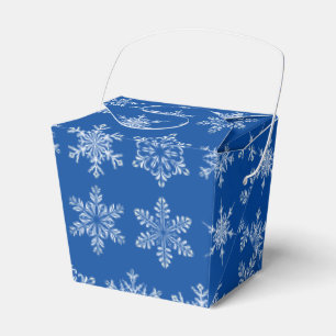 Holiday Favour Treat Box-Snowflakes Favour Box