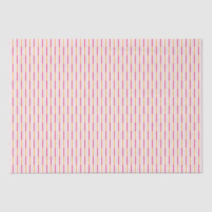 Holiday Festive Pink Candy Stripe Tissue Paper