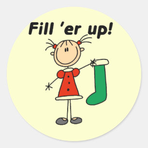 Holiday Fill 'er Up Tshirts and Gifts Classic Round Sticker