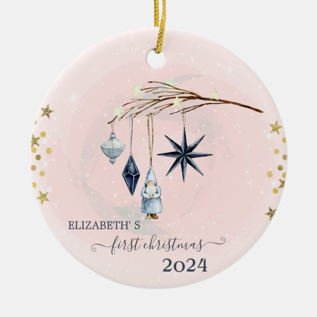 Holiday First Christmas Decorations (Front)