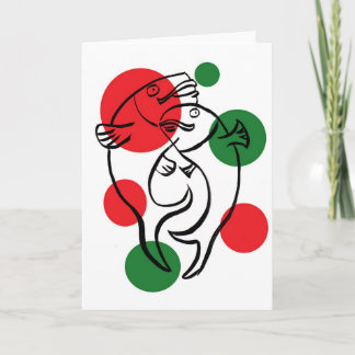 holiday fish card