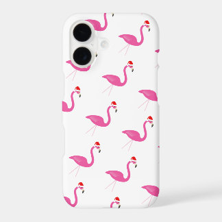 Holiday Flamingos iPhone 7 in white