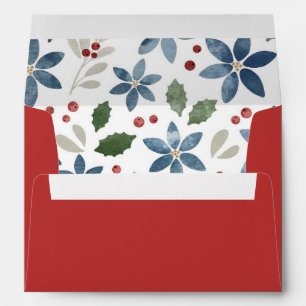 Holiday Floral Envelope