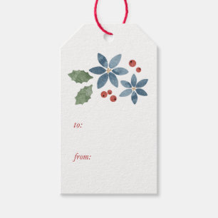 Holiday Floral Gift Tags