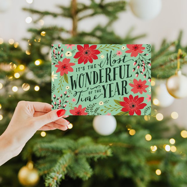 Holiday Floral Greeting Card (Creator Uploaded)