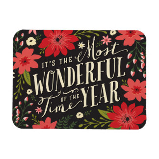 Holiday Floral Magnet