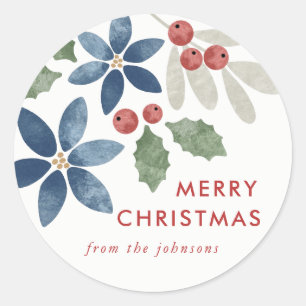 Holiday Floral Sticker