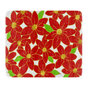 Holiday Flowers 2 Cutting Board