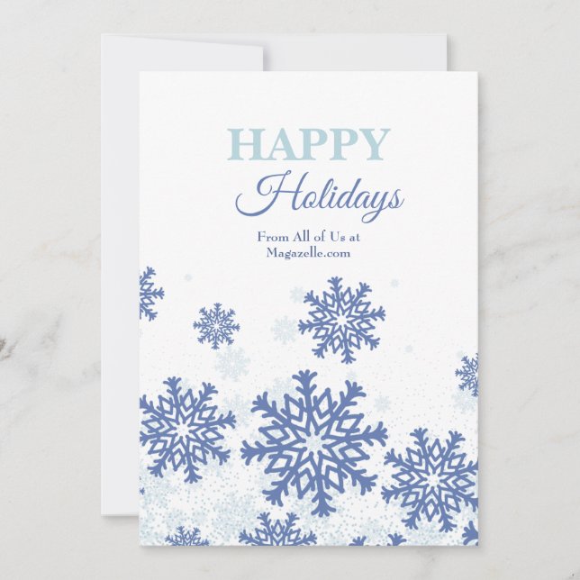 Holiday Flurries Holiday Card (Front)