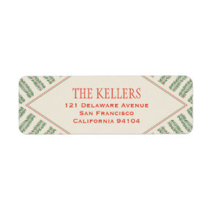 Holiday Foliage Quadrant Ivory and Green