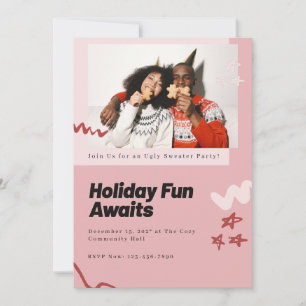 Holiday Fun Awaits custom  Invitation