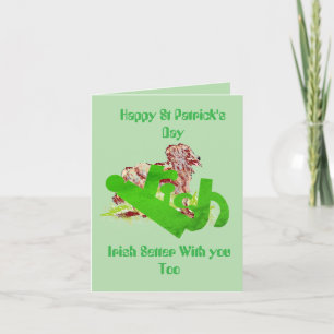 Holiday G Card :  Irish Setter With You