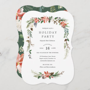Holiday Garland Party Invitation