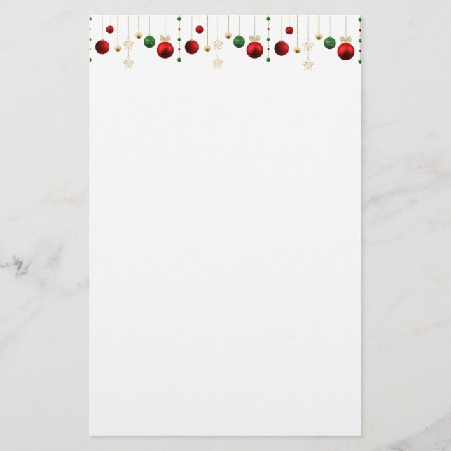 Holiday Garland Stationery (Front)