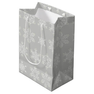 Holiday Gift Bag-Snowflakes Medium Gift Bag