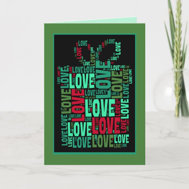 Holiday Gift of Love Blank Greeting (Front)