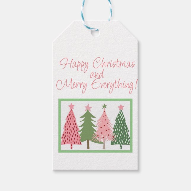 Holiday gift tag, personalised gift tags (Front)