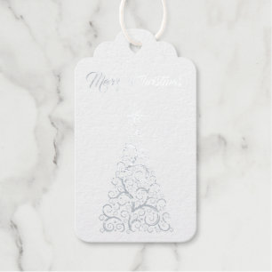 Holiday Gift Tag-Silver Foil Gift Tags