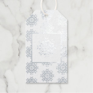 Holiday Gift Tag-Silver Foil Gift Tags