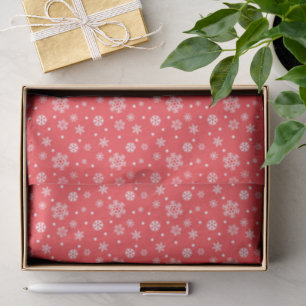 Holiday Gift Wrapping Red and White Tissue Paper
