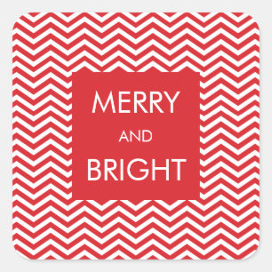 HOLIDAY GIFT WRAPPING :: trendy little christmas 1 Square Sticker