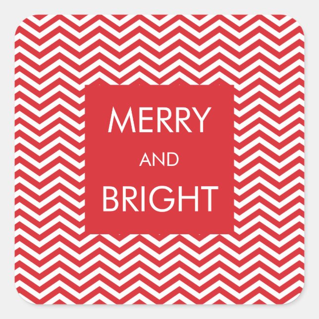 HOLIDAY GIFT WRAPPING :: trendy little christmas 1 Square Sticker (Front)