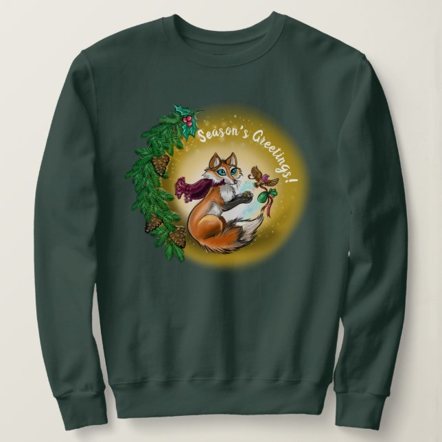 Holiday gifting Fox Sweatshirt (Design Front)