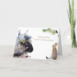 Holiday gifts come in many guises: Happy Holidays Card