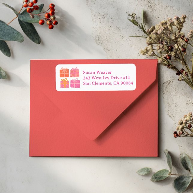 Holiday Gifts Cute Hand-drawn Return Address (Holiday Gifts Cute Hand-drawn Return Address Label
)