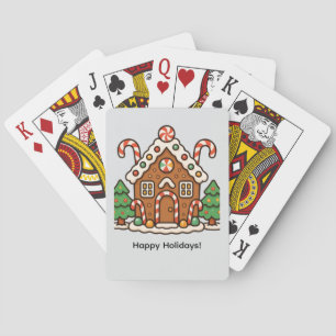 Holiday Gingerbread House Playing Cards