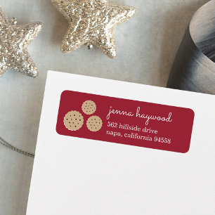 Holiday Gingersnap Cookie Return Address