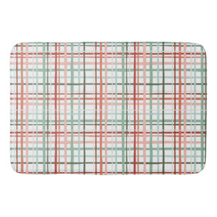 Holiday Gingham - Cheerful Bath Mat