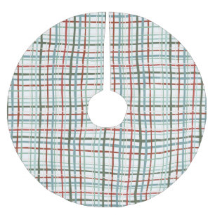 Holiday Gingham - Peaceful Brushed Polyester Tree Skirt