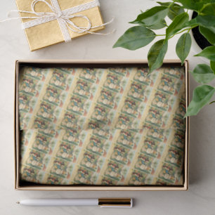 Holiday Girl & Vintage Easter Bunny Tissue Paper