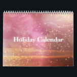 Holiday Glitter Christmas Decor 2024 Calendar<br><div class="desc">This is customisable medium size holiday glitter Christmas decor calendar. You can add your imagine words on this customisable calendar. This is perfect for everyone.</div>