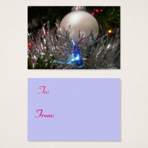 Holiday Glitter Gift Tag