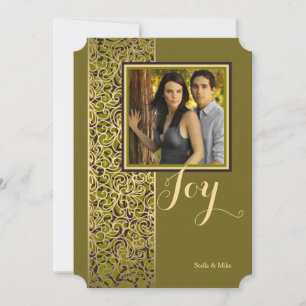Holiday Glitz Vertical Photo Card