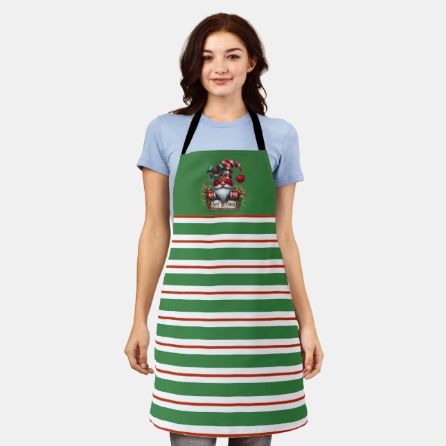 Holiday Gnomes Apron (Worn)