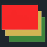 Holiday Green Gold Red Wrapping Paper Sheet<br><div class="desc">A holiday wrapping paper set which includes a festive red wrapping paper sheet,  holiday gold wrapping paper sheet and a holiday green wrapping paper sheet.</div>
