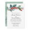 Holiday Greenery Watercolor Wedding Invitation